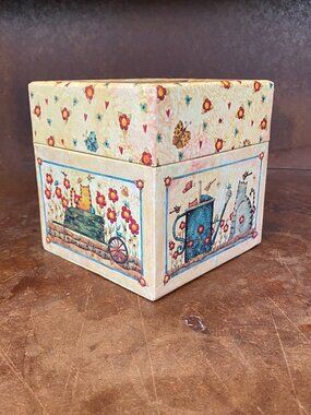 Y2K 2001 Curious Cats Decorative Box Bob's Boxes Debi Hron R.A. Lang Card Co